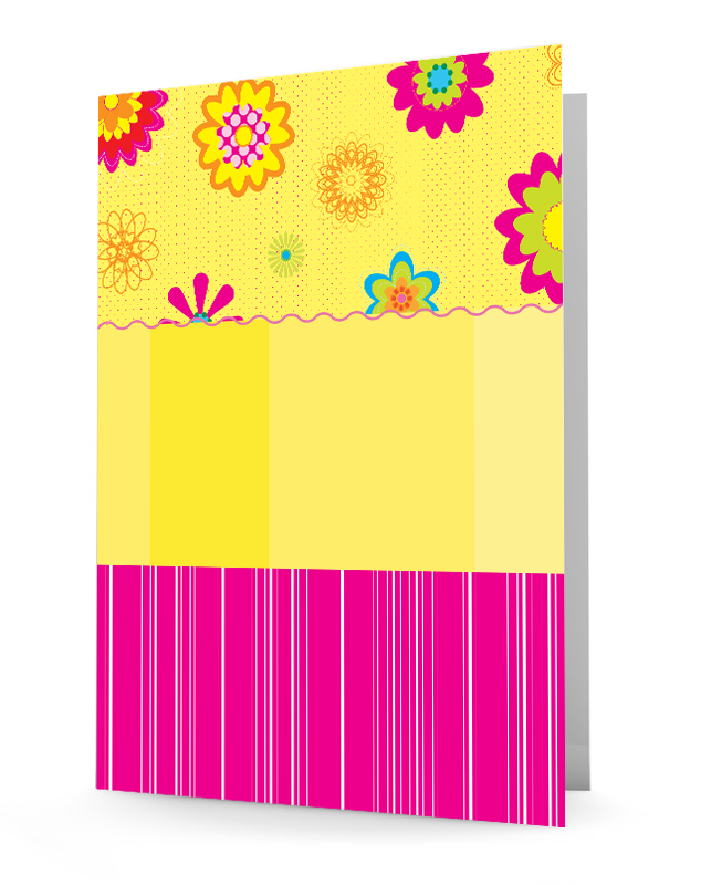 laminated folder, personalized folder, 2-pocket folder