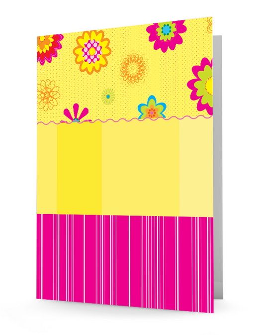 laminated folder, personalized folder, 2-pocket folder