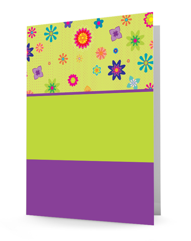 personalized folder, laminated folder, 2-pocket folder