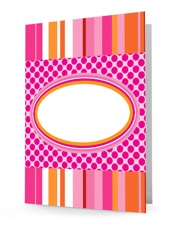 Laminated folder, 2-pocket folder, personalized folder