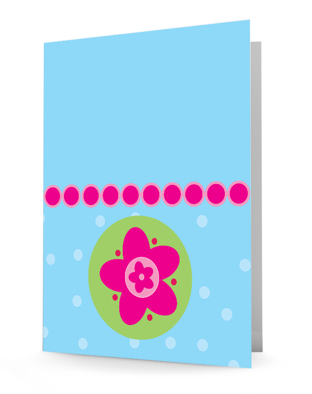 laminated folder, 2-pocket folder, personalized folder