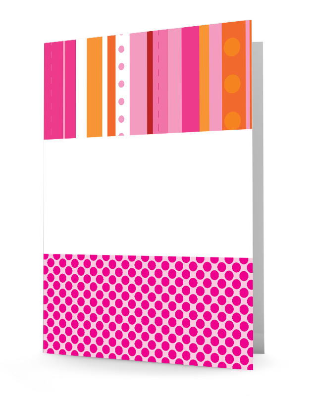 Laminated folder, 2-pocket folder, personalized folder