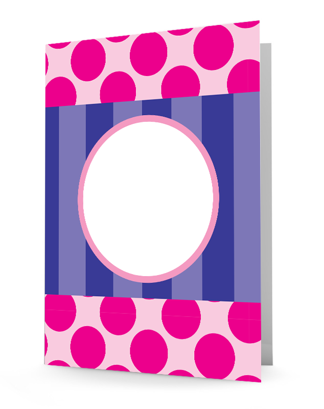 Laminated folder, 2-pocket folder, personalized folder