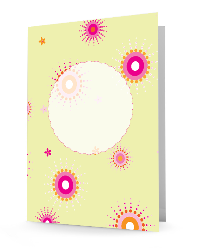 floral folder, personalized folder, laminated folder, 2-pocket folder