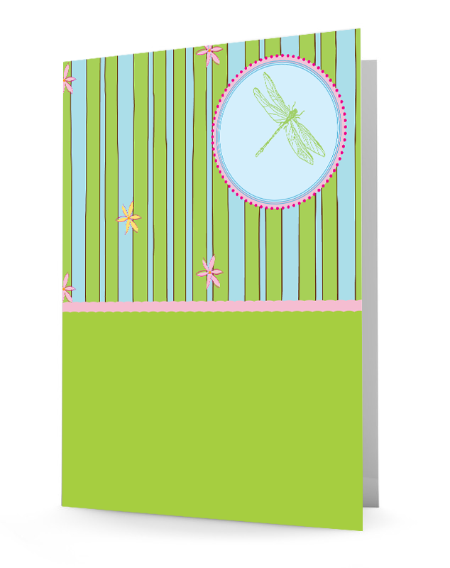 Laminated folder, 2-pocket folder, personalized folder