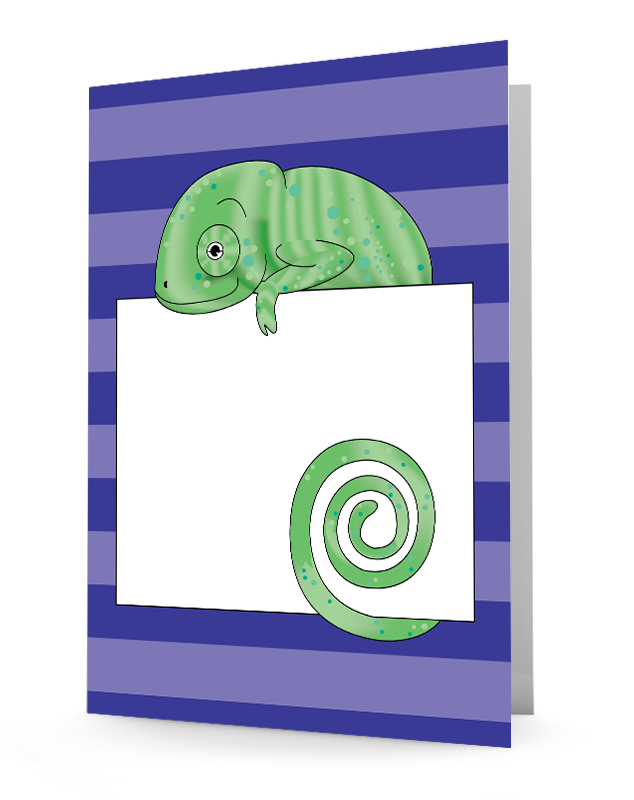 Jungle Animals Chameleon Folder