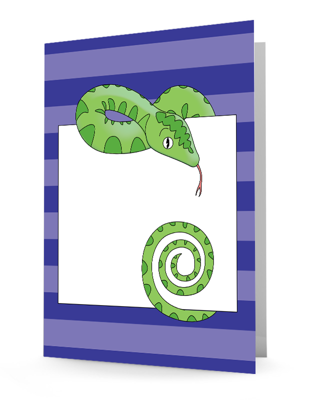 Jungle Animals Snake Folder