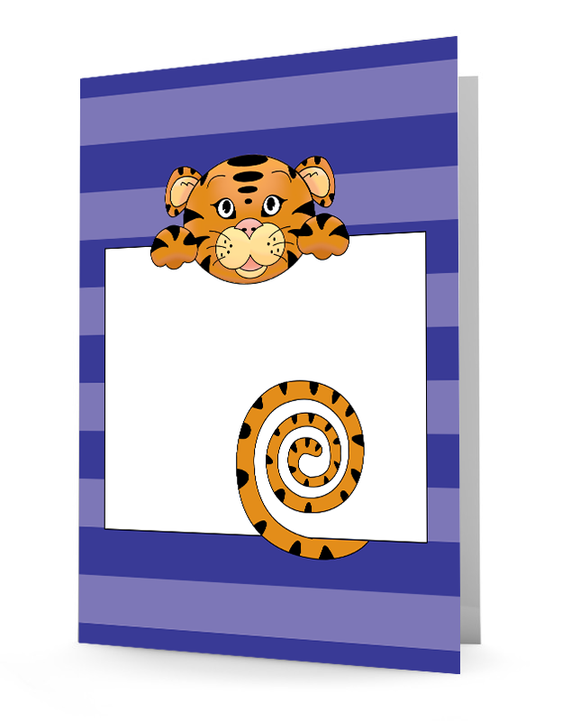 Jungle Animals Tiger Folder