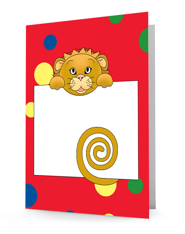 Jungle Animals Lion Folder