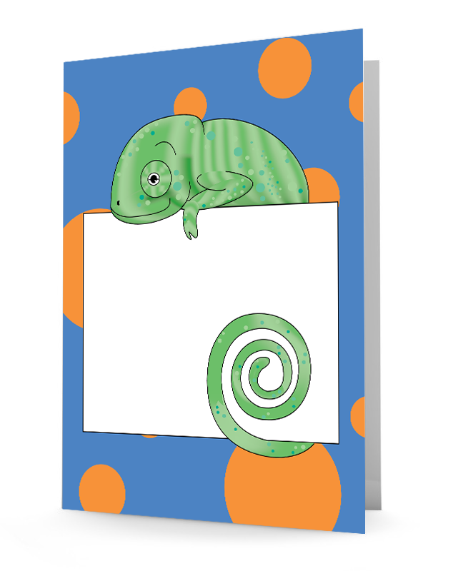 Personalized folder, chameleon folder, laminated folder, 2-pocket folder