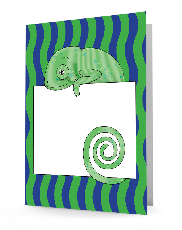 Jungle Animals Chameleon Folder