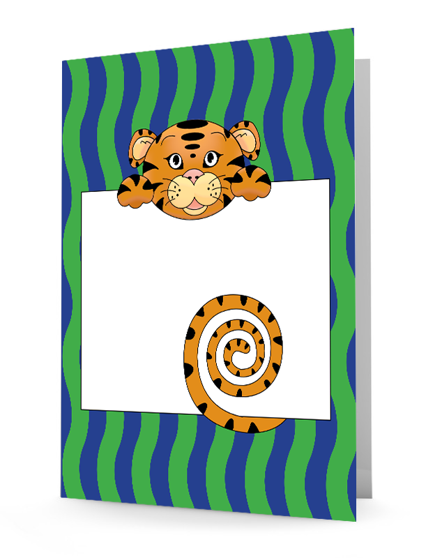 Jungle Animals Tiger Folder