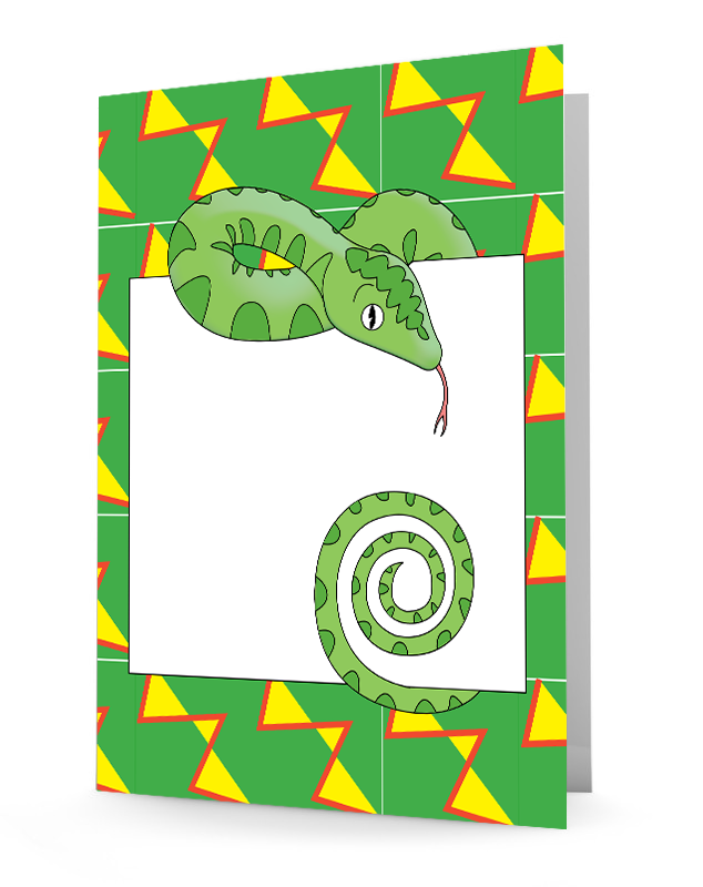 Jungle Animals Snake Folder