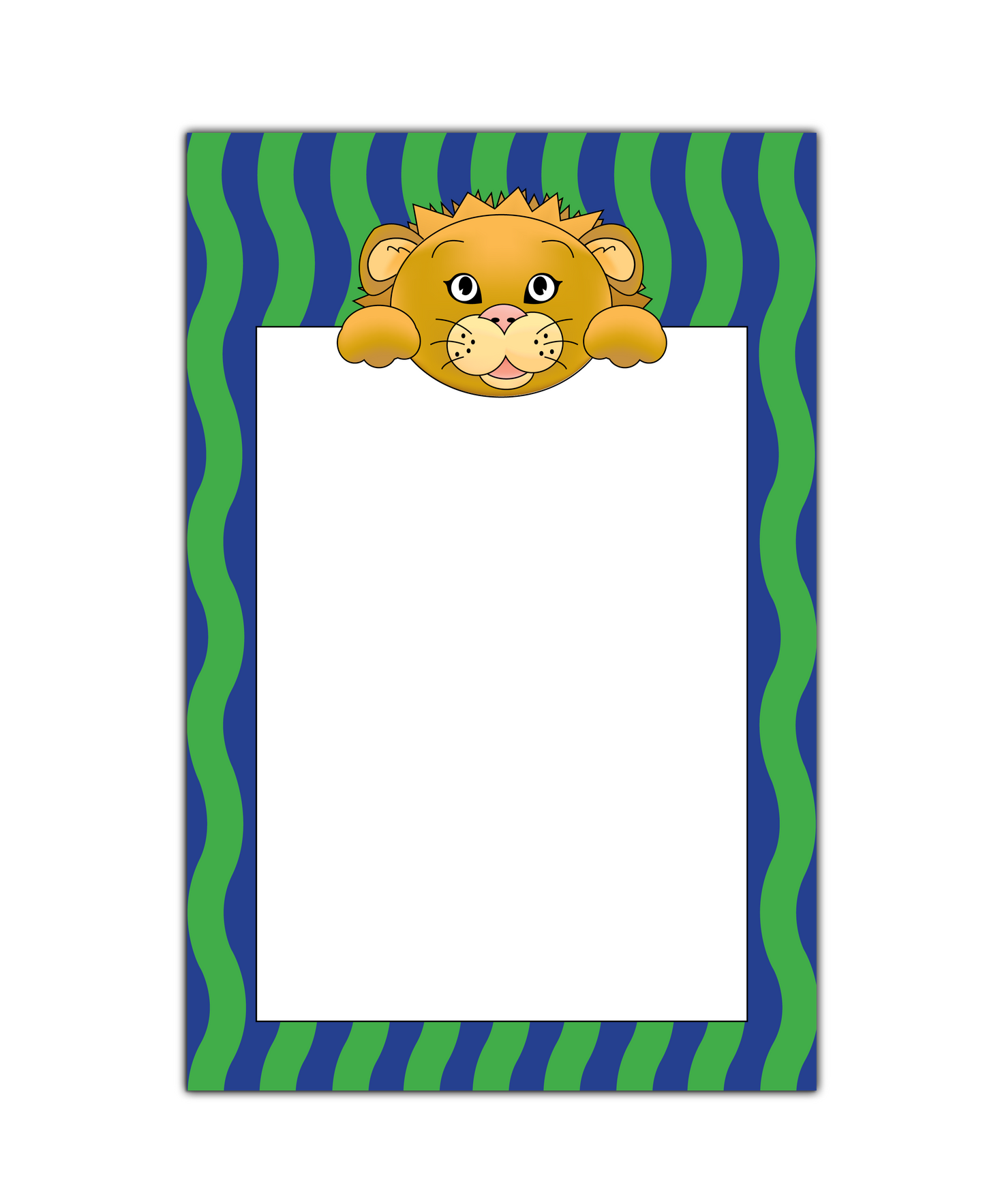 Jungle Animals Lion Notepad