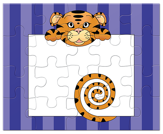 Jungle Animals Tiger Puzzle