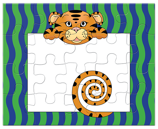 Jungle Animals Tiger Puzzle