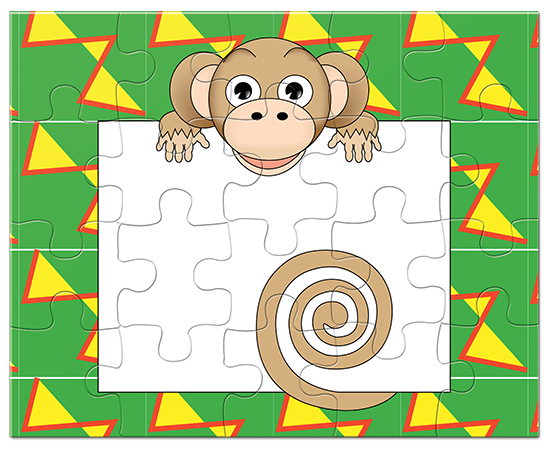 Jungle Animals Monkey Puzzle