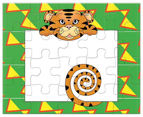 Jungle Animals Tiger Puzzle