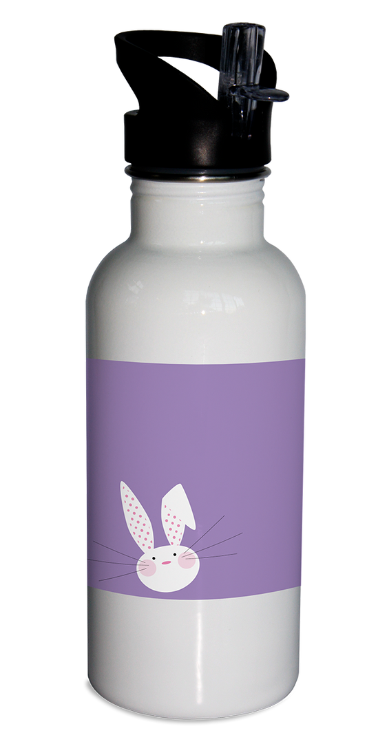 Bunny water bottle, stainless steel water bottle, personalized water bottle