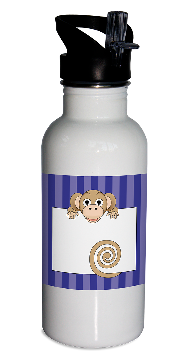 Jungle Animals Monkey Water Bottle