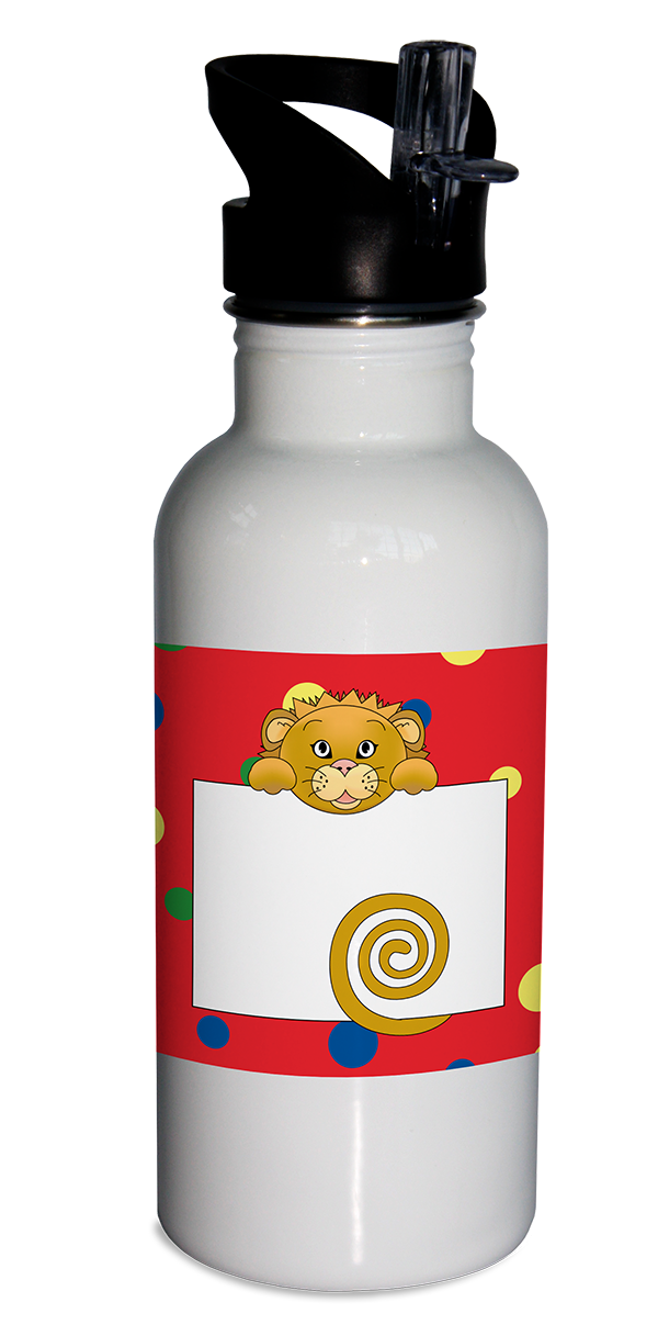 Jungle Animals Lion Water Bottle