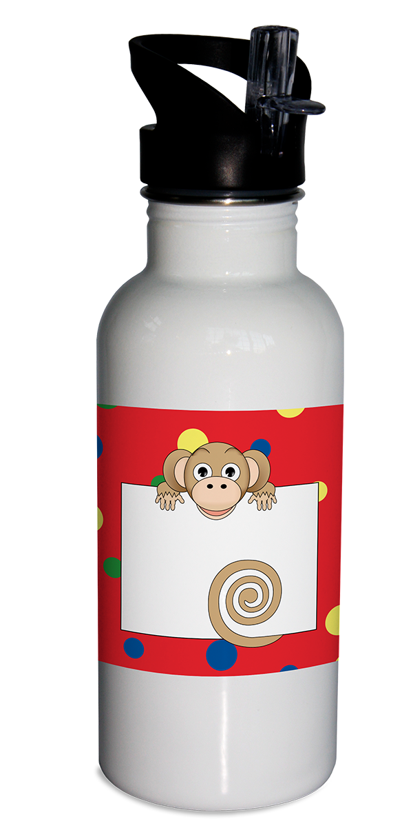 Jungle Animals Monkey Water Bottle