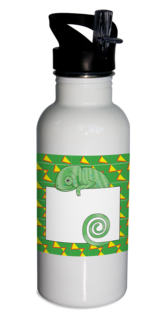 Jungle Animals Chameleon Water Bottle