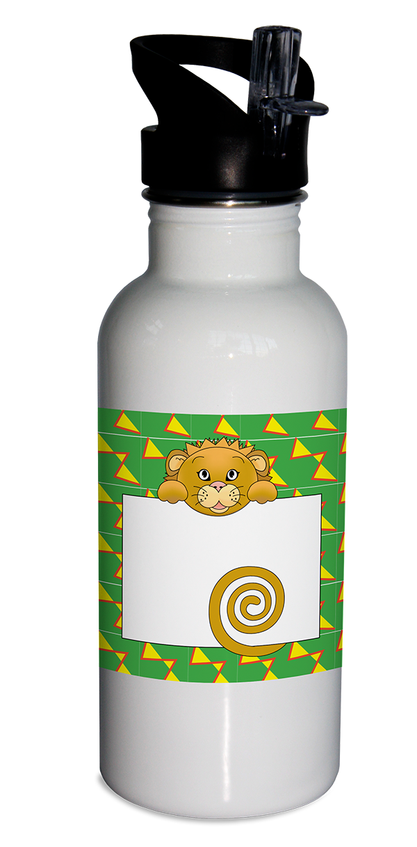 Jungle Animals Lion Water Bottle