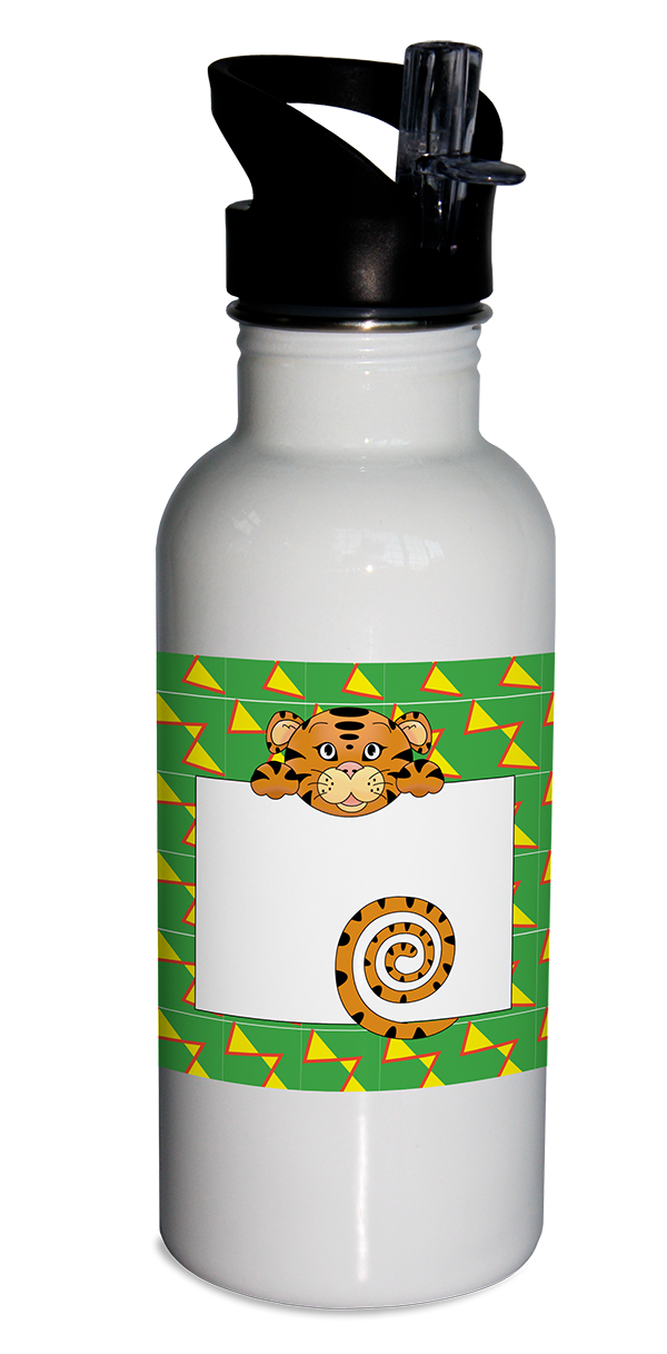 Jungle Animals Tiger Water Bottle