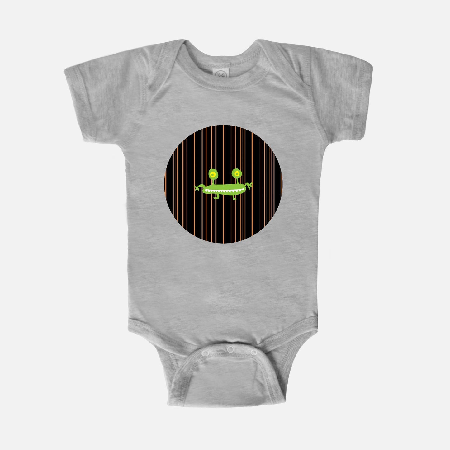 Green Ghoul Short-Sleeve Baby Bodysuit