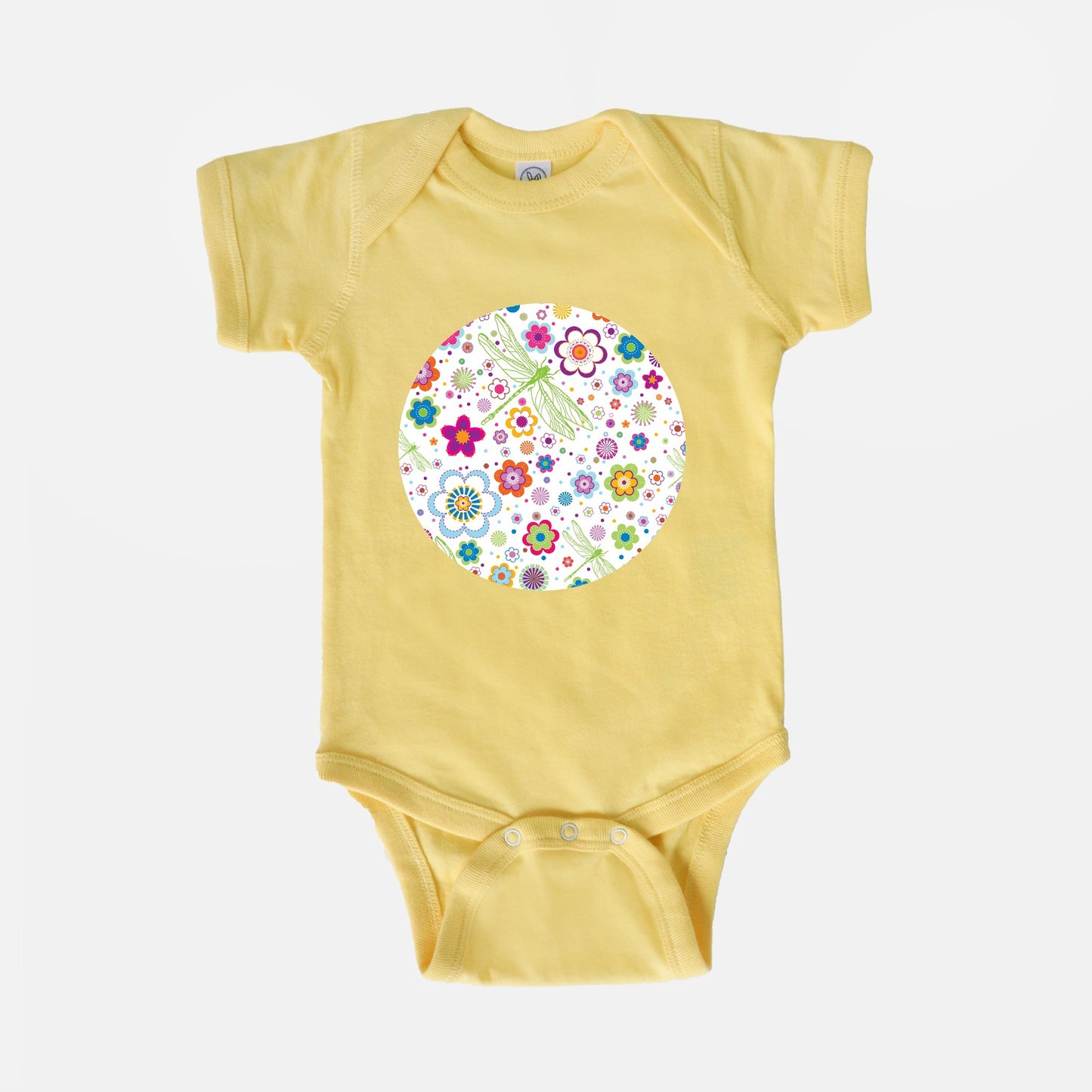 Dragonfly Menagerie Short-Sleeve Baby Bodysuit