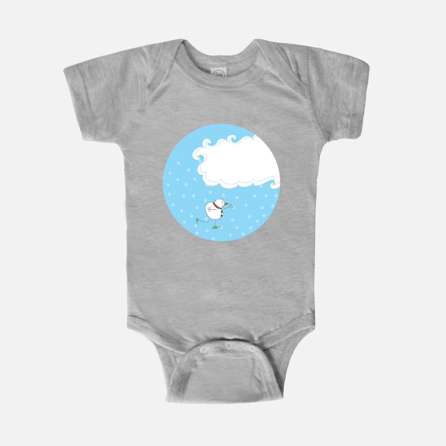 Winter Wonderland Let’s Skate! Short-Sleeve Baby Bodysuit