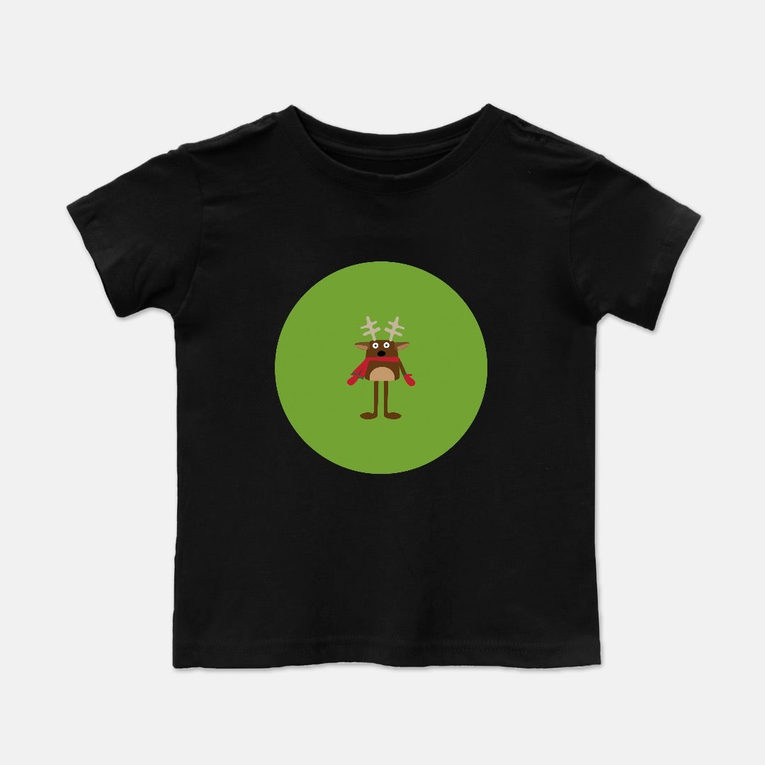 Christmas Reindeer Short-Sleeve Toddler Tee