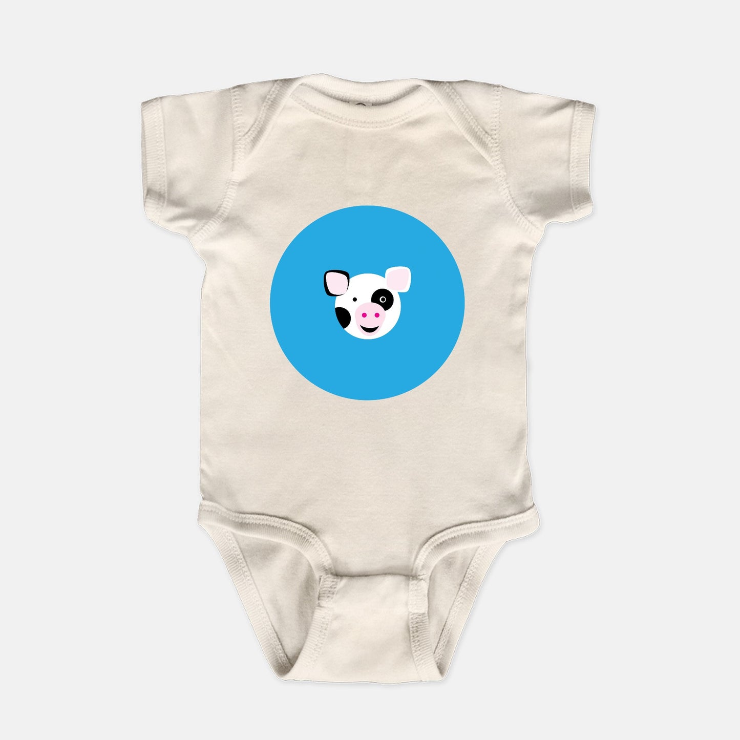 Fantastic Farm Cow Short-Sleeve Baby Bodysuit