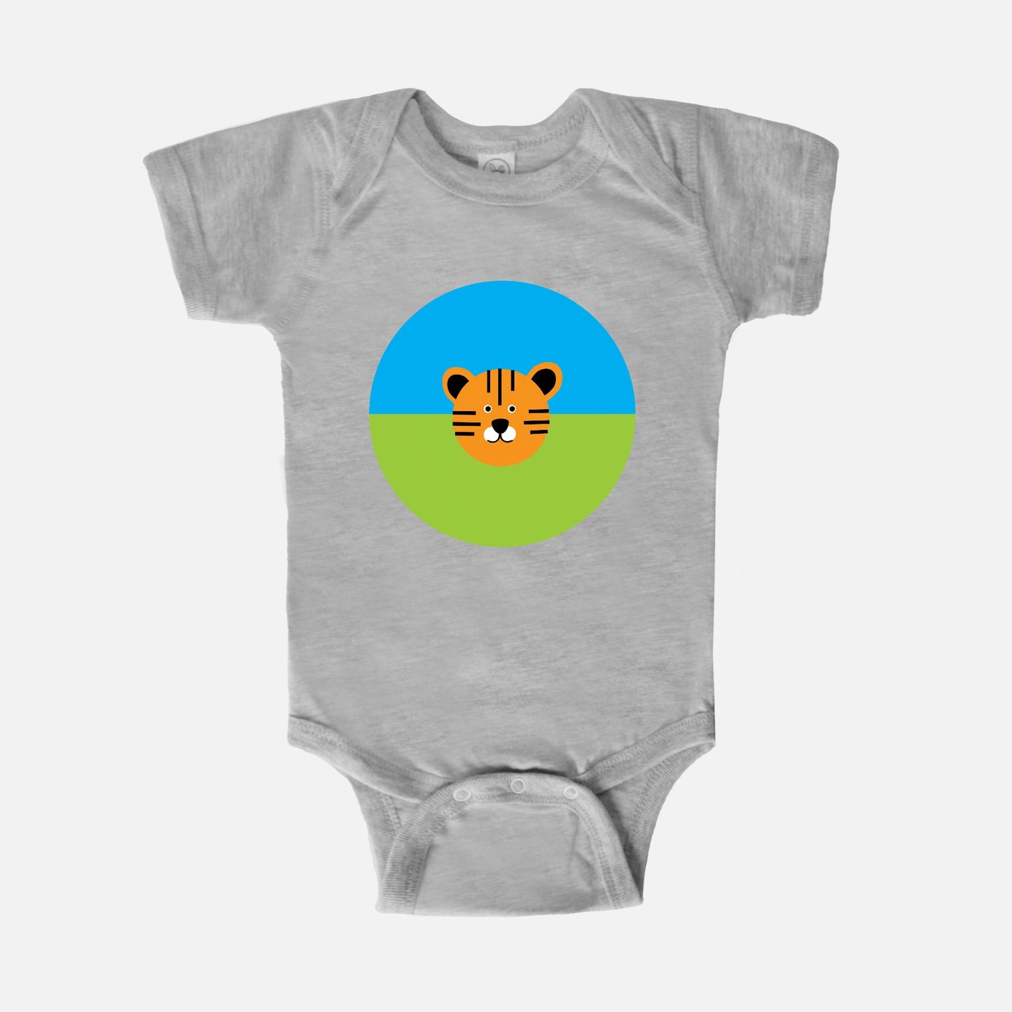 Furry Friends Tiger Short-Sleeve Baby Bodysuit