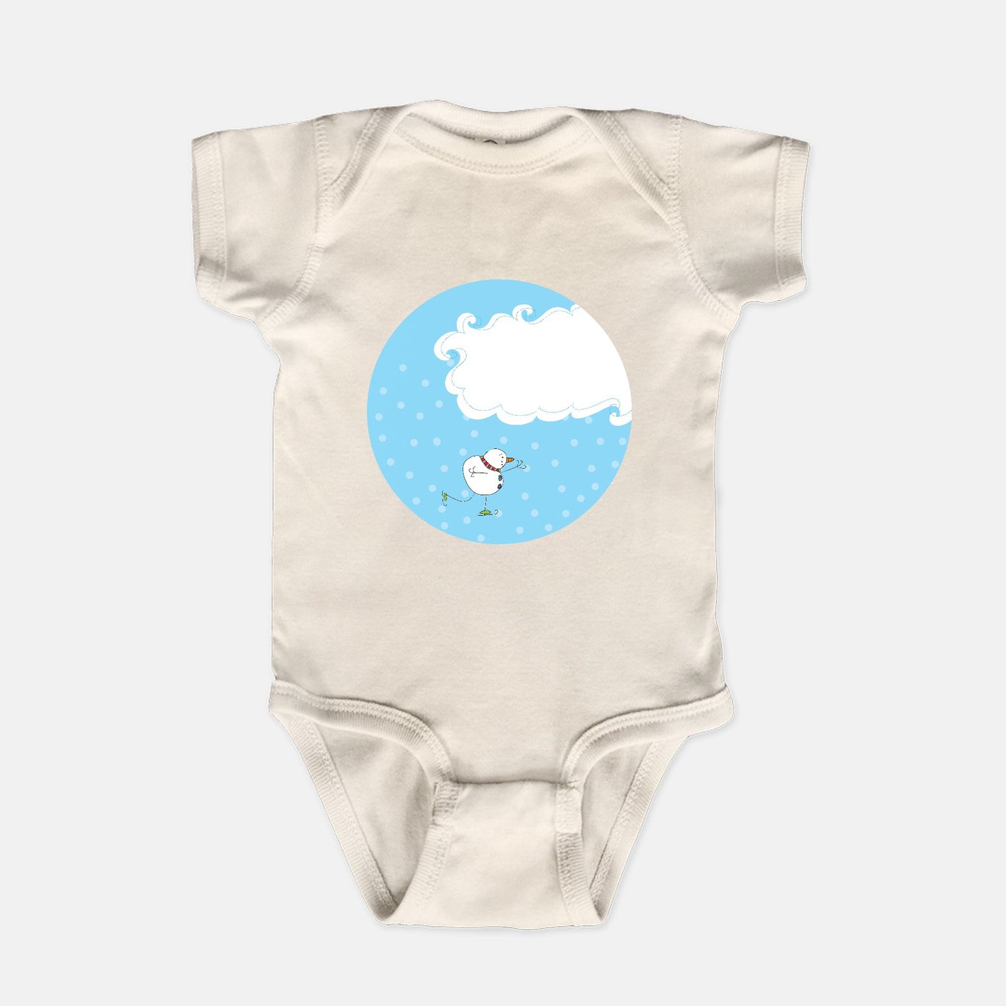 Winter Wonderland Let’s Skate! Short-Sleeve Baby Bodysuit