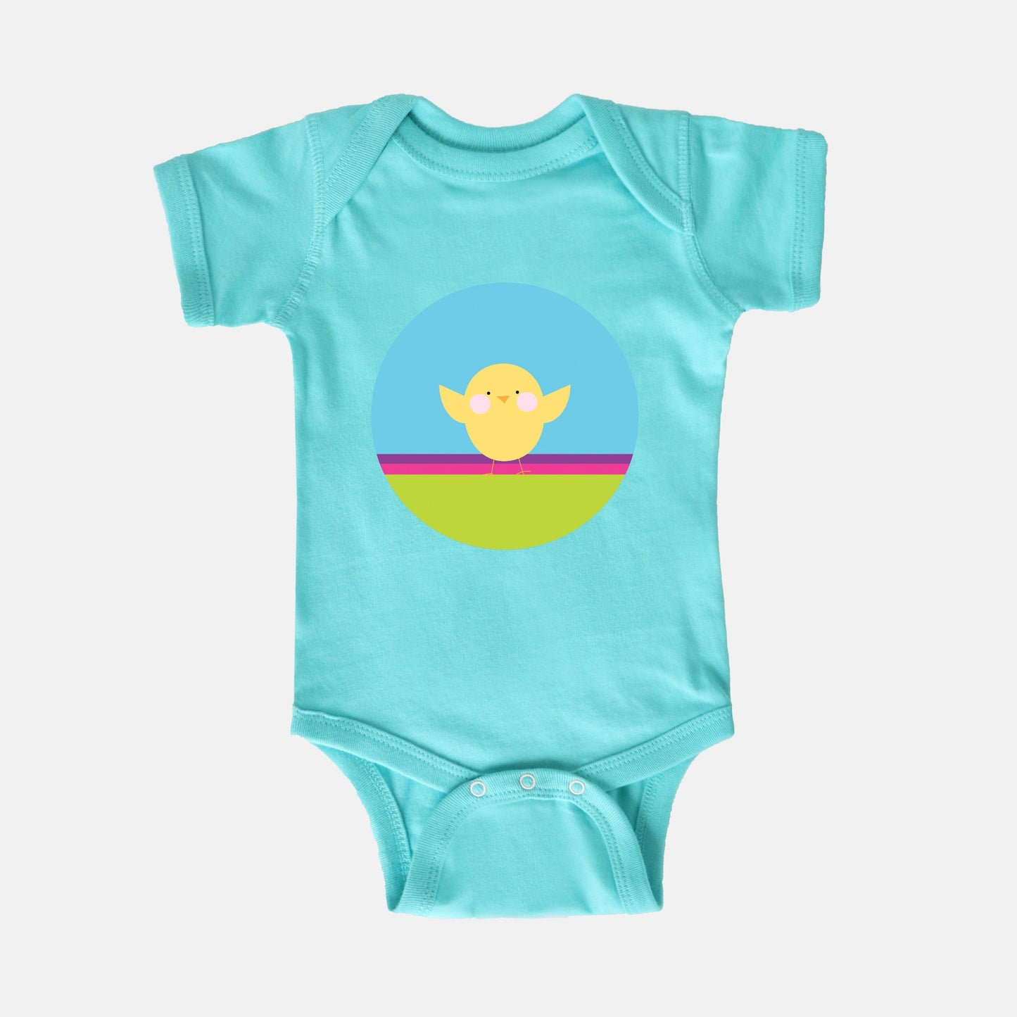 Happy Chick Short-Sleeve Baby Bodysuit