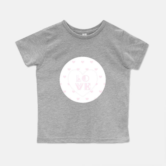 Pink Hearts Short-Sleeve Toddler Tee