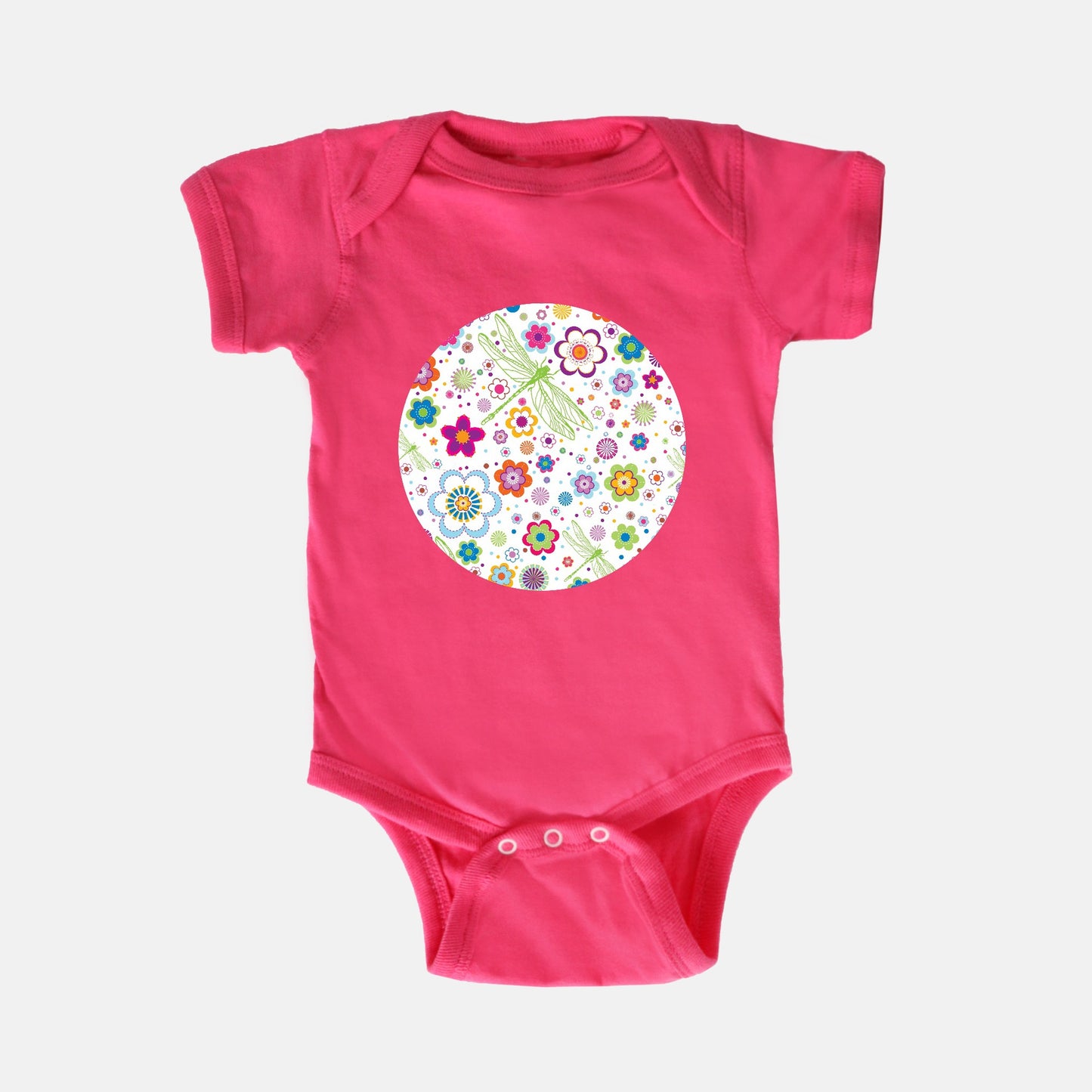 Dragonfly Menagerie Short-Sleeve Baby Bodysuit