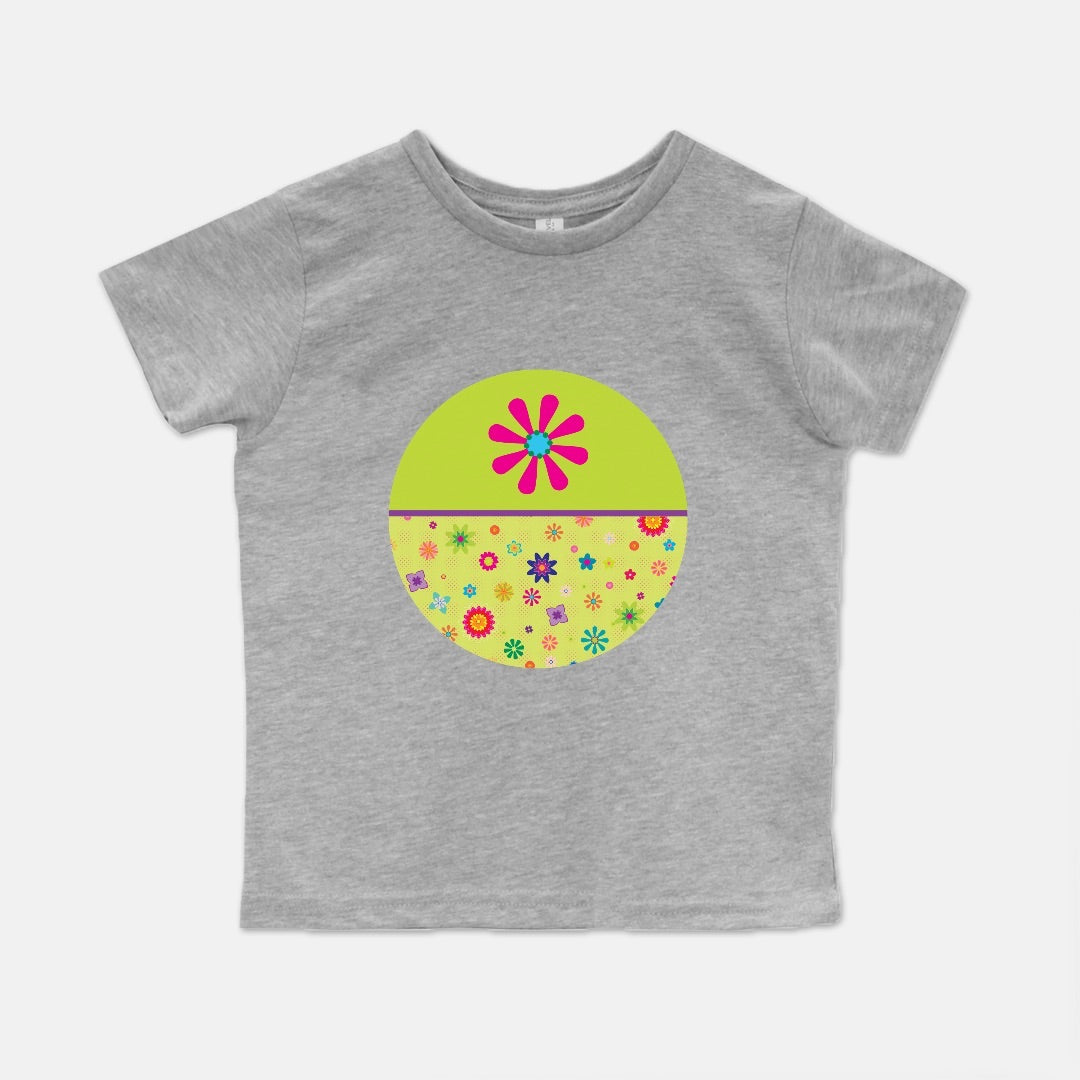 Floating Flowers Short-Sleeve Short-Sleeve Toddler Tee