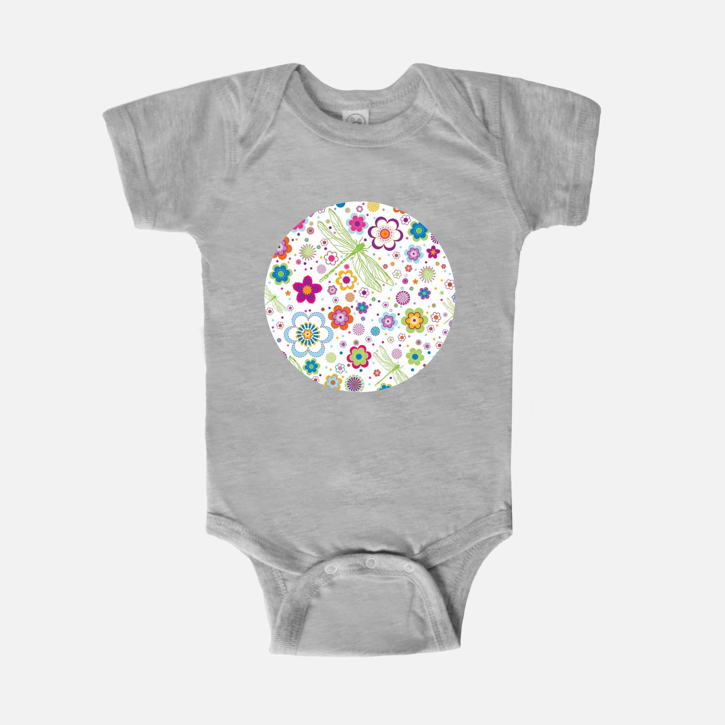 Dragonfly Menagerie Short-Sleeve Baby Bodysuit