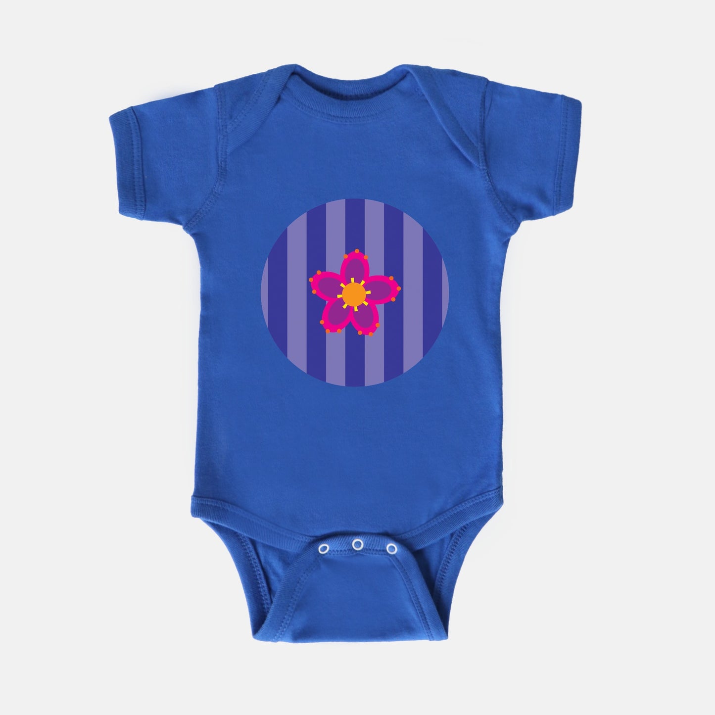 Purple Passion Short-Sleeve Baby Bodysuit