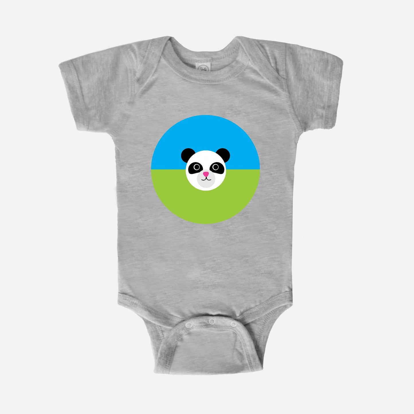 Furry Friends Panda Short-Sleeve Baby Bodysuit