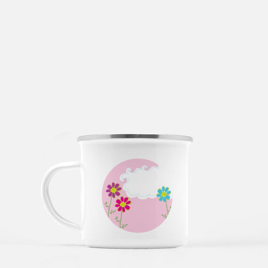 Fingerprint Flowers 10-oz. Camp Mug