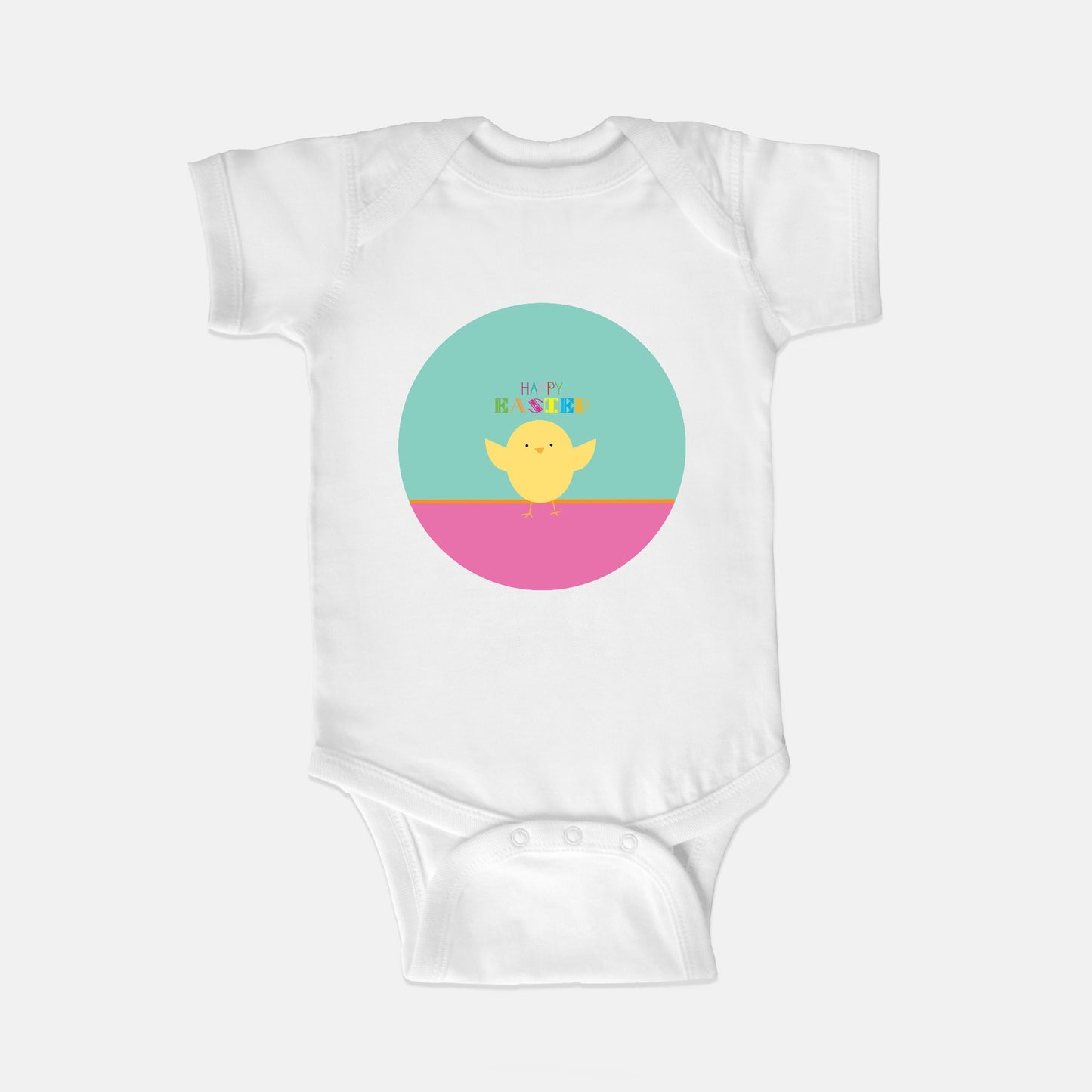 Easter Chick Short-Sleeve Baby Bodysuit