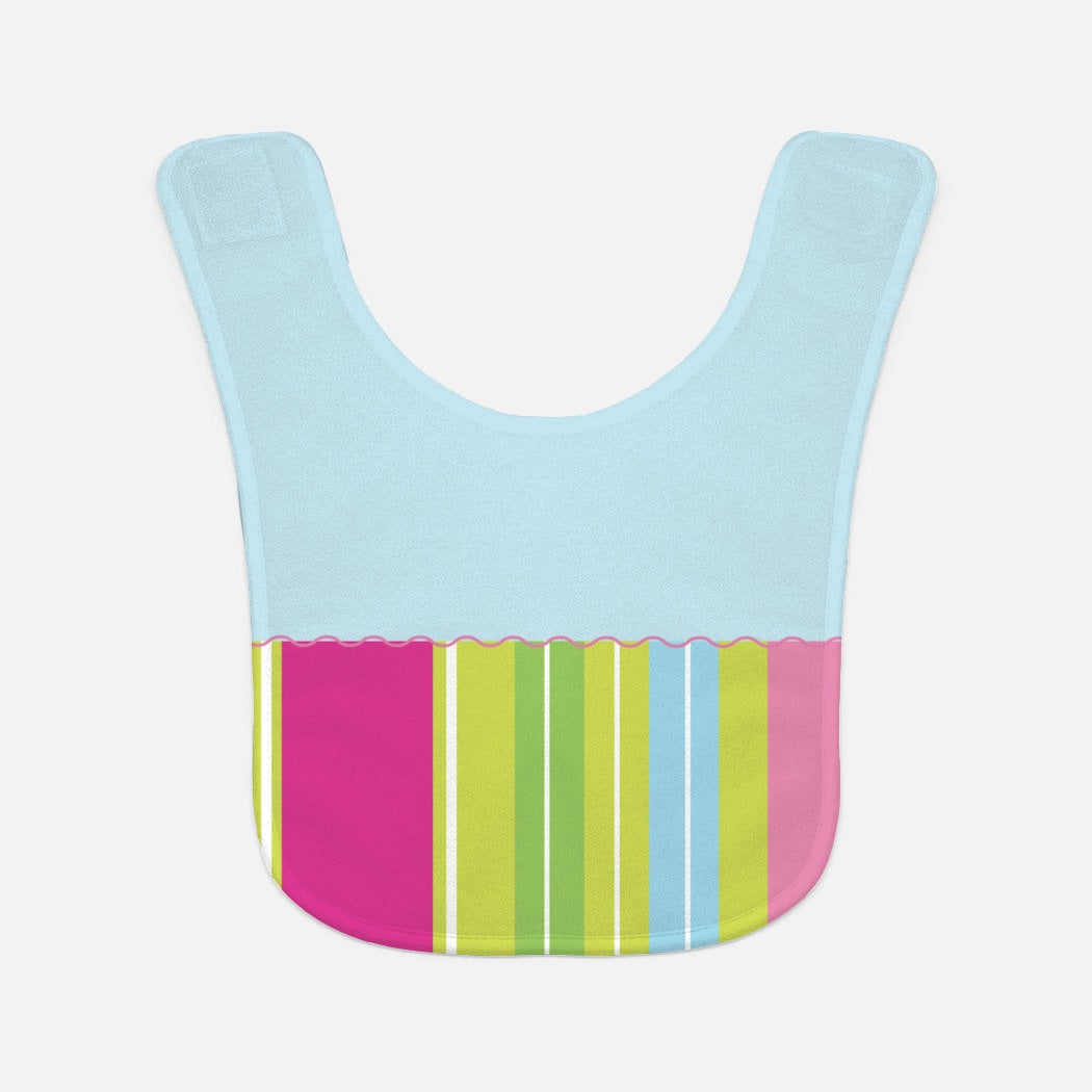 Floating Stripes Baby Bib