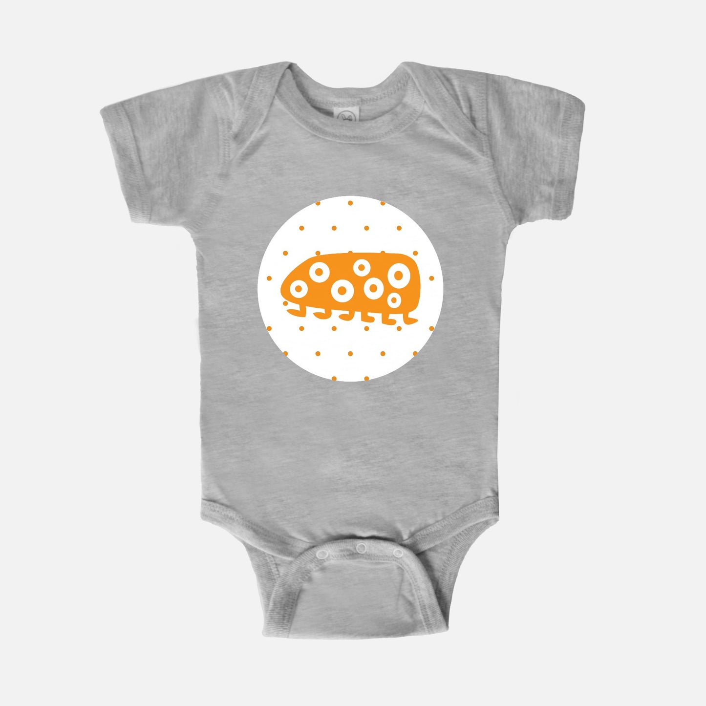 Orange Oracle Short-Sleeve Baby Bodysuit