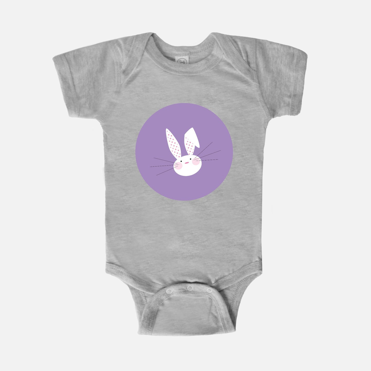 Happy Bunny Short-Sleeve Baby Bodysuit