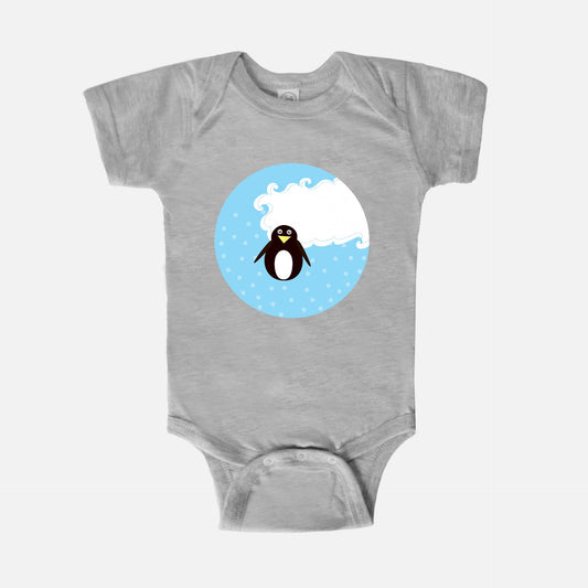 Perfect Penguin Short-Sleeve Baby Bodysuit