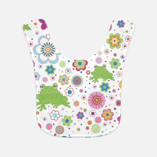 Frog Menagerie Baby Bib